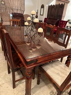 Marina dining table with 8 chairs