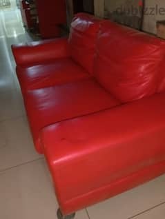 sofa set in awesome condition of leather 0