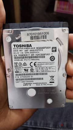 Toshiba 500GB HDD 100% health
