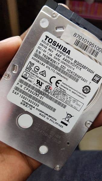 Toshiba 500GB HDD 100% health 2