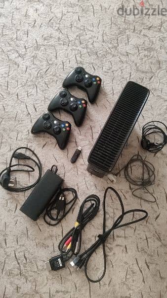 xbox 360 with usb 128GB full of games jailbreak RGH3 2
