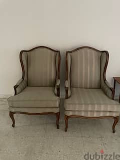 2 queen chairs