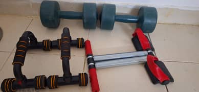 dumpbell, Pushup Bar,Double Spring Tummy Tri