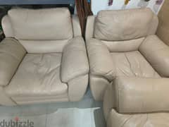 Urgent sale!!!Leather sofa 3+2