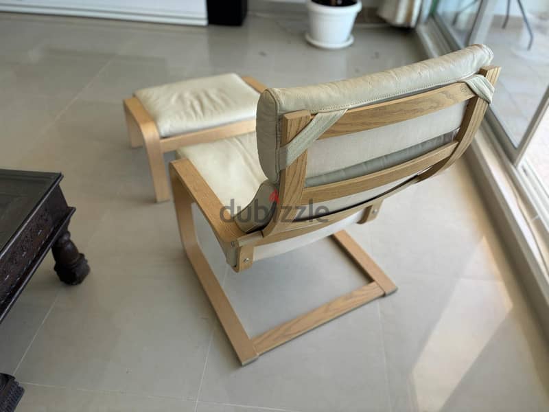 IKEA POÄNG armchair, Glose off-white 3