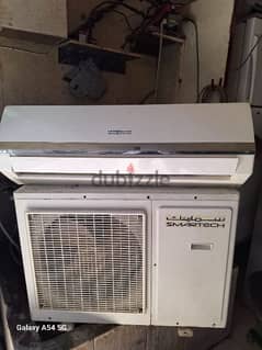 Split ac with fixing 4 meter copper pipe