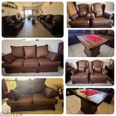 Sofa Set - 9 Seater with 2 Side tables 0