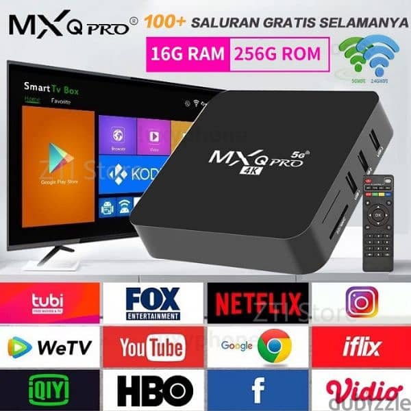 4K Android TV BOX Reciever/ALL TV channels without Dish/Smart TV box 0