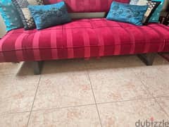 Red/Maroon Sofa Bed in great condition for Sale