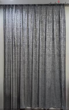 Grey and Blue curtain 0