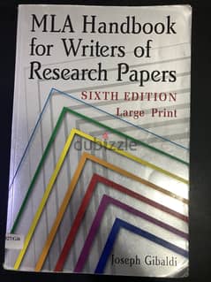 MLA Handbook for Writers of Research Papers - Book for sale 0