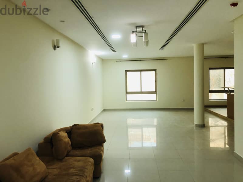 Near Hala  plaza 2 bedrooms flat semi furnished 300 exclusive 3