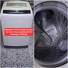 Washing machine and other items for sale with Delivery 0