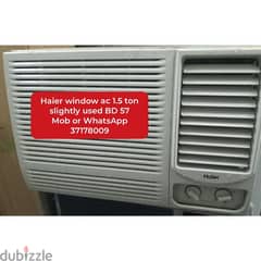 Haier window Ac and other items for sale with delivery and fixing