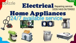Electrical appliances repairs service 24/7 0