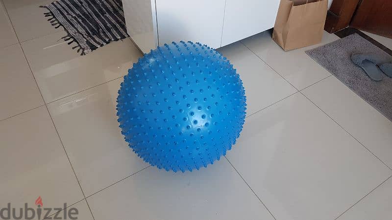 2 Yoga Mat and Exercise ball 1