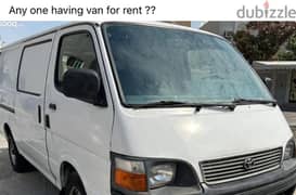 need rent a van