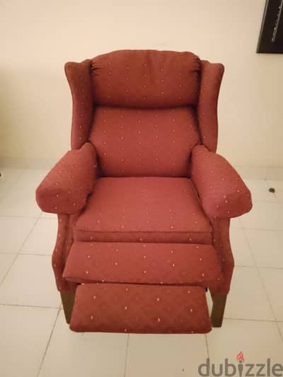 Wing Back Reclining Chair  for sale