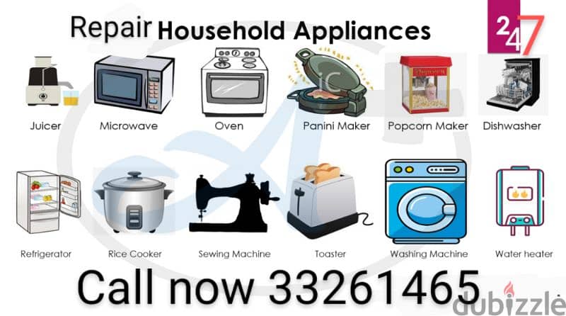 Appliances repair service maintenance available 24/7 3