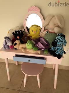 girls dresser with the toys