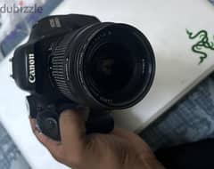 canon 600D with lens
