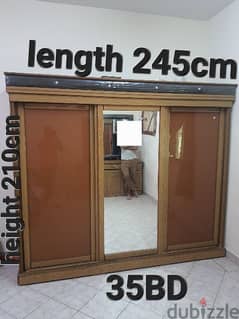 contact(36216143) 3 Door sliding cupboard (wardrobe) in good condition