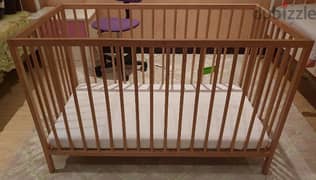 Ikea cot with mattress and covers 0