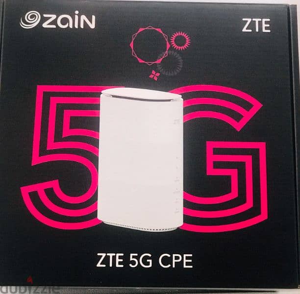New pin pack ZTE 5G CPE Snapdragon Processor for ZAIN SIM 1