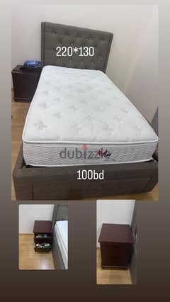 Single XL Size Bed with Mattress