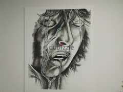 Large charcoal drawing 0