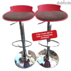 Bar chairs and other household items for sale with delivery 0