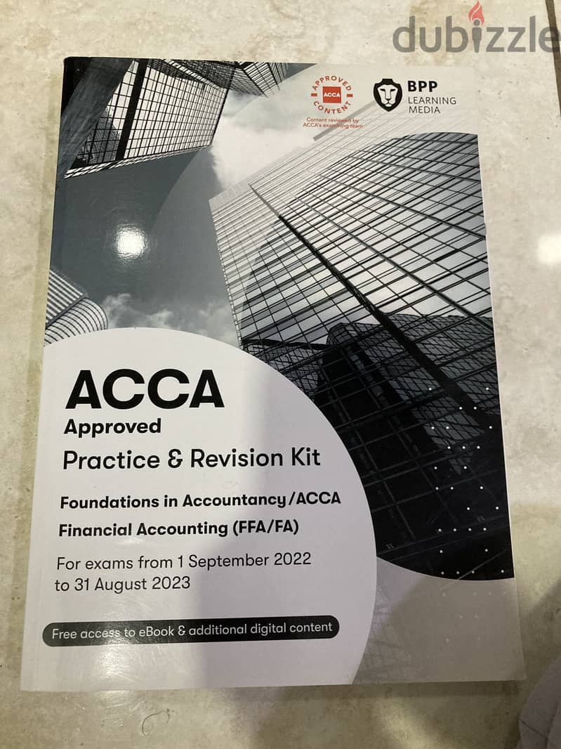 ACCA Bookset for sale at a negotiable price of 15BD 3