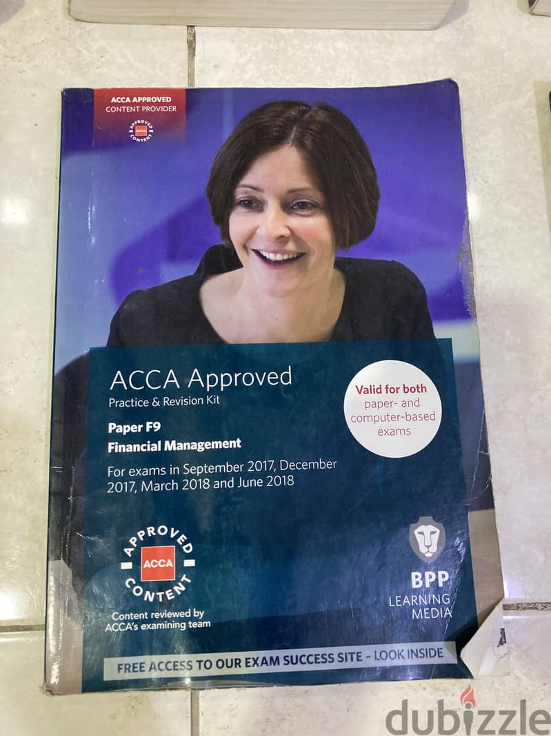 ACCA Bookset for sale at a negotiable price of 15BD 6