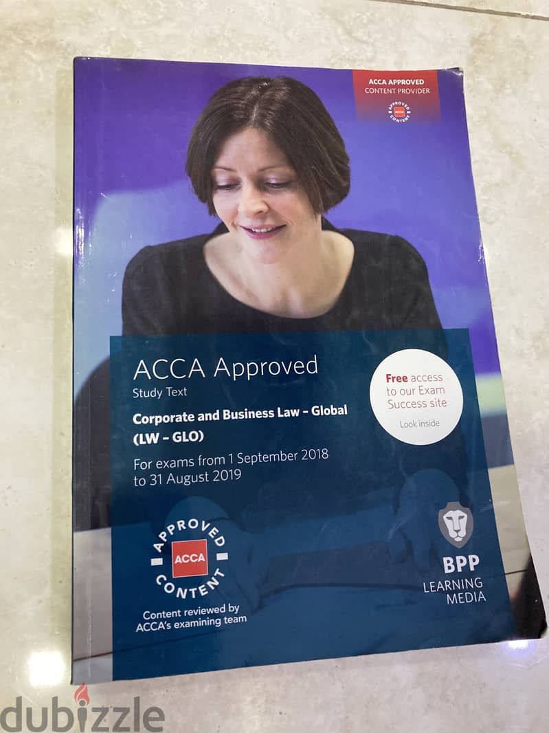 ACCA Bookset for sale at a negotiable price of 15BD 10