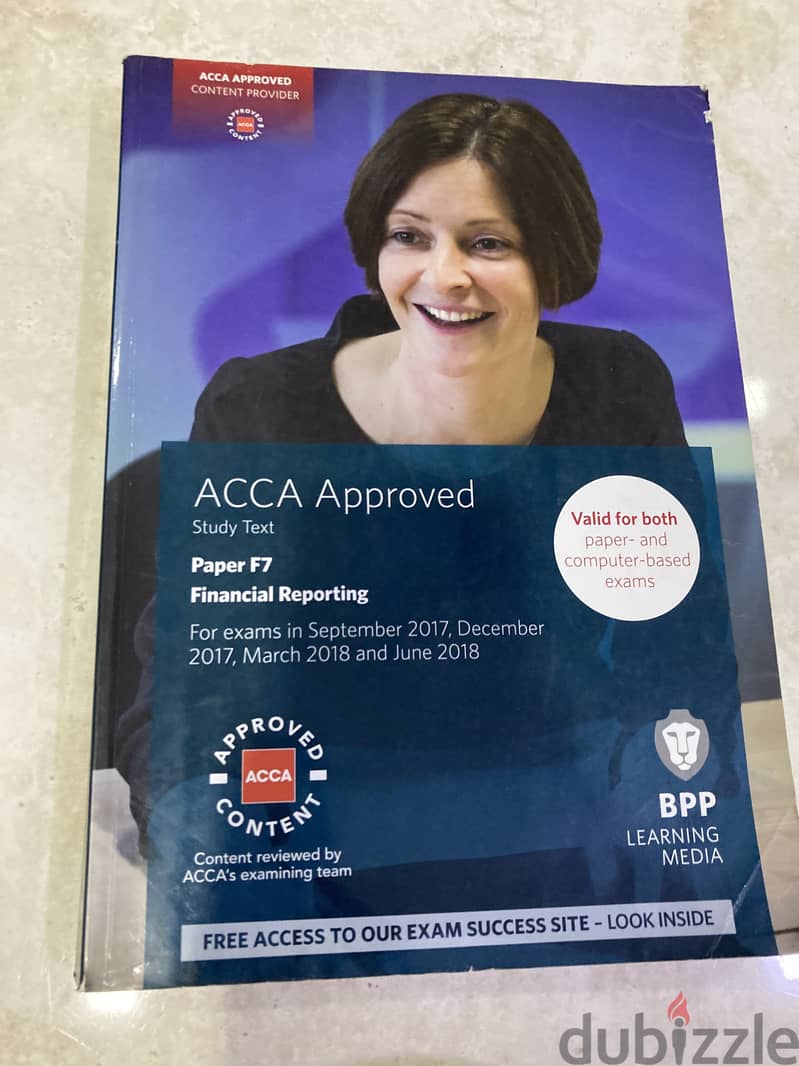 ACCA Bookset for sale at a negotiable price of 15BD 11