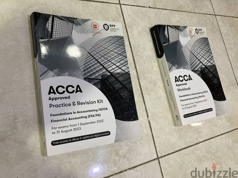 ACCA Bookset for sale at a negotiable price of 15BD 15