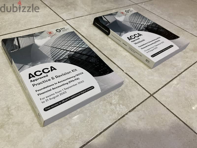 ACCA Bookset for sale at a negotiable price of 15BD 16