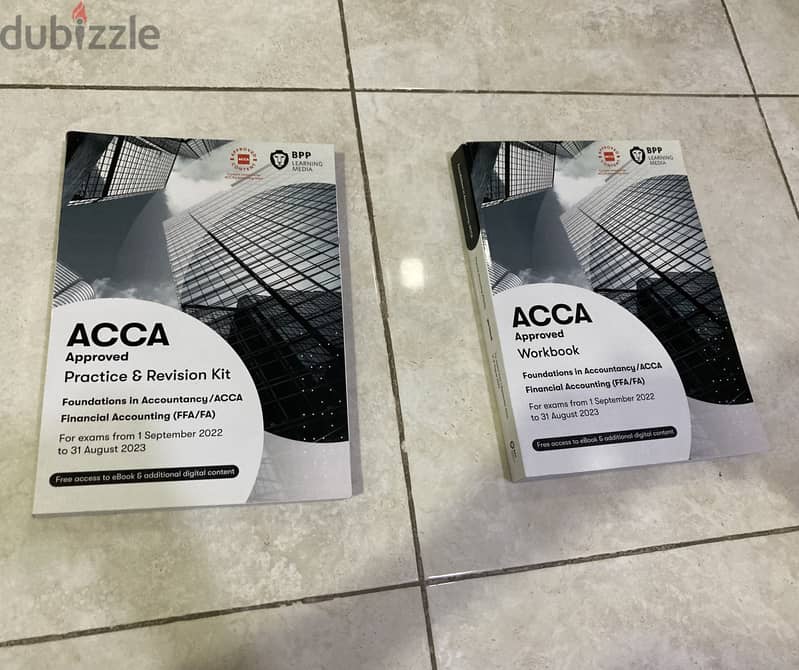 ACCA Bookset for sale at a negotiable price of 15BD 17