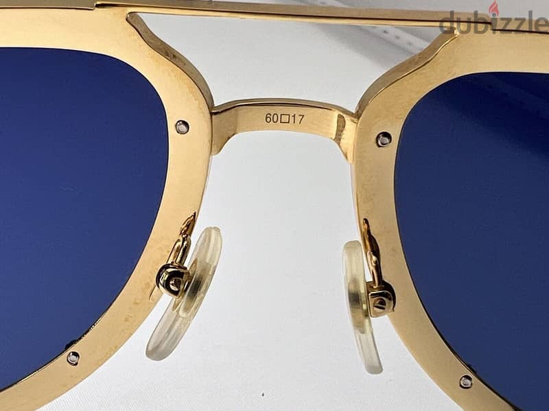 CARTIER Gold Metal Full Frame Aviator Sunglasses 6