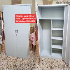 2 Door Steel Cupboard and other items for sale with Delivery 0