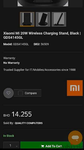 urgent sale Mi 20 watt fast wireless charging pad just box open 3