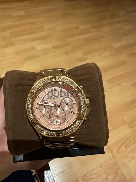 Michael Kors rose gold bronze chronograph 0