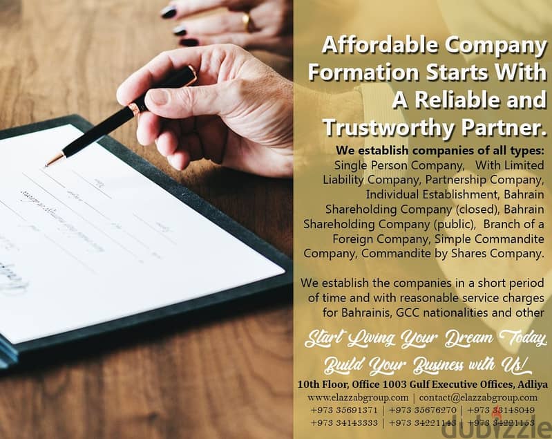 with us you able establish your company at the lowest price, 0