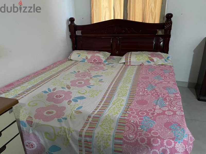 King size bed with mattress 1