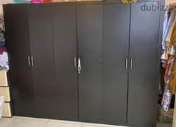 black six door cupboard 0