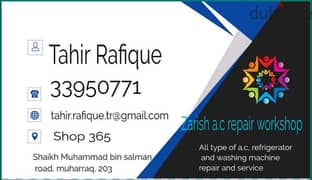 A. C, refrigerator and washing machine repair and sale in good price