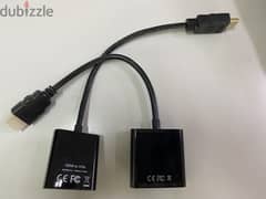 2 Nos. HDMI to VGA cable