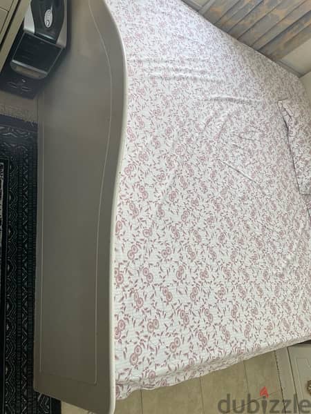 King Size Bed Mattress & Frame for Sale!" 1