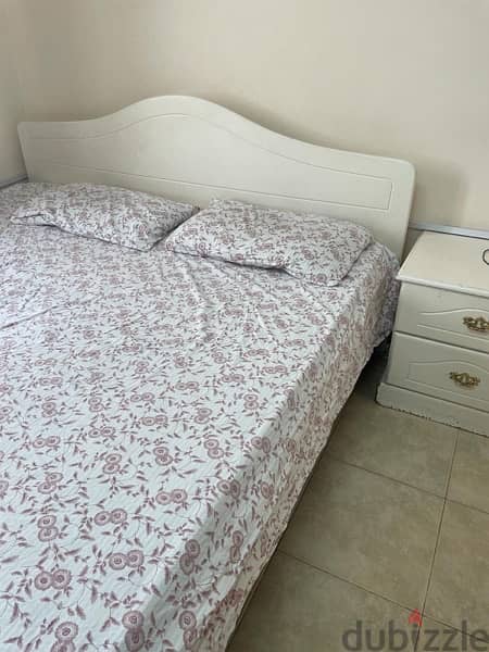 King Size Bed Mattress & Frame for Sale!" 2
