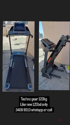 techno gear 130kg like new 3 or 4 time used 120bd